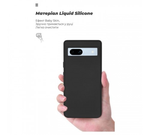 Чохол до мобільного телефона Armorstandart ICON Case Google Pixel 7a Black (ARM70910) Чохол до мобільного телефона Armorstandart ICON Case Google Pixel 7a Black (ARM70910)