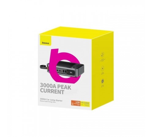 Пуско зарядний пристрій Baseus 28600mAh Super Energy Ultra 3000A Jump Starter (C00251400111-00) Пуско зарядний пристрій Baseus 28600mAh Super Energy Ultra 3000A Jump Starter (C00251400111-00)