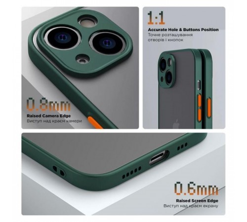 Чохол до мобільного телефона Armorstandart Frosted Matte Realme C51/C53 Dark Green (ARM72389)
