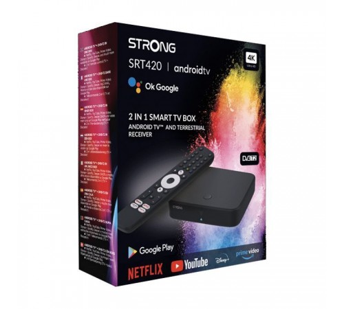 Медиаплеер Strong SRT 420 Android TV и эфирный приемник в одном устройстве (SRT 420) Медиаплеер Strong SRT 420 Android TV и эфирный приемник в одном устройстве (SRT 420)