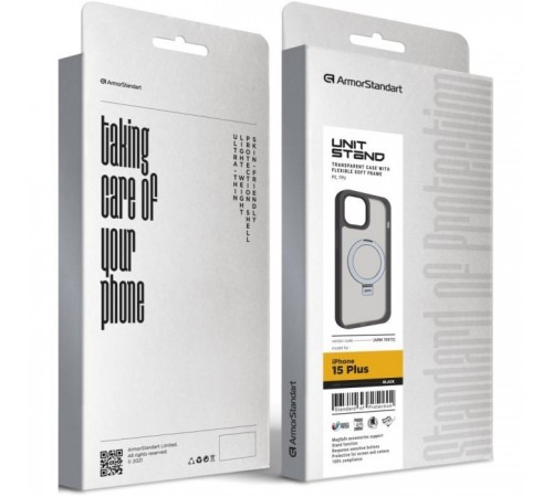 Чохол до мобільного телефона Armorstandart Unit Stand Apple iPhone 15 Plus Black (ARM70572) Чохол до мобільного телефона Armorstandart Unit Stand Apple iPhone 15 Plus Black (ARM70572)
