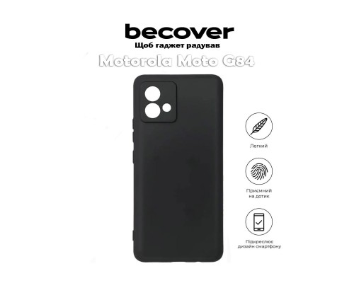Чехол для мобильного телефона BeCover Motorola Moto G84 Black (710547) Чехол для мобильного телефона BeCover Motorola Moto G84 Black (710547)