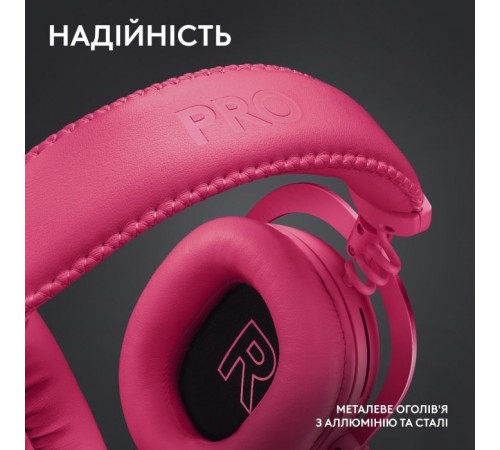Наушники Logitech G Pro X 2 Lightspeed Wireless Magenta (981-001275) Наушники Logitech G Pro X 2 Lightspeed Wireless Magenta (981-001275)
