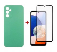 Чехол для мобильного телефона Dengos Kit для Samsung Galaxy A14 5G case + glass (Mint) (DG-KM-14)