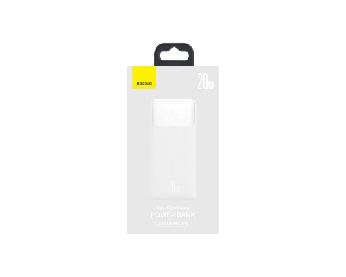Батарея універсальна Baseus Bipow 20000mAh 20W white (PPBD050302) Батарея універсальна Baseus Bipow 20000mAh 20W white (PPBD050302)
