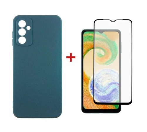 Чохол до мобільного телефона Dengos Samsung Galaxy A04s Case + Glass (Green) (DG-KM-78) Чохол до мобільного телефона Dengos Samsung Galaxy A04s Case + Glass (Green) (DG-KM-78)