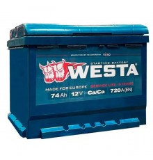 Акумулятор автомобільний Westa 6CT-74 А (0)