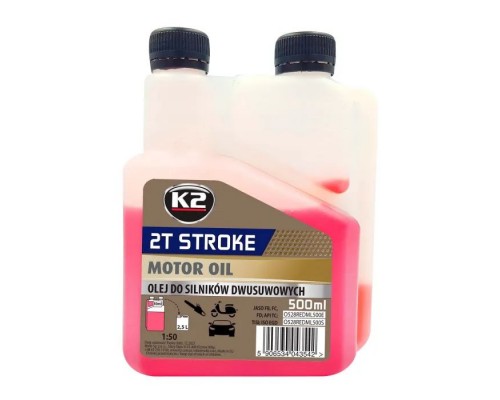 Моторное масло K2 2T Stroke Oil Red 500 мл (O528REDML500E) Моторное масло K2 2T Stroke Oil Red 500 мл (O528REDML500E)