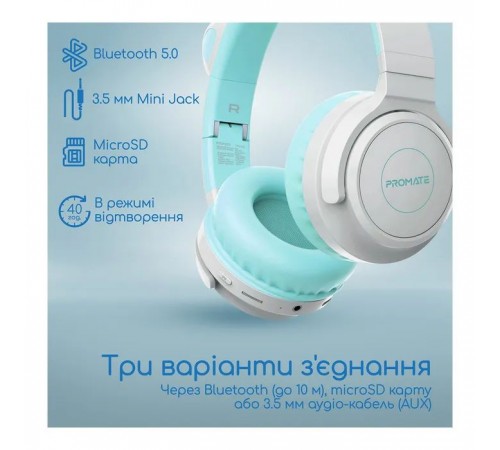 Наушники Promate Panda Aqua (panda.aqua) Наушники Promate Panda Aqua (panda.aqua)