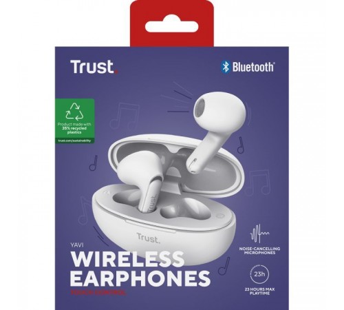 Навушники Trust Yavi Earphones White (25173) Навушники Trust Yavi Earphones White (25173)