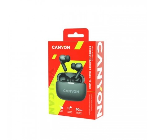 Навушники Canyon TWS-10 OnGo ANC ENC Graphite (CNS-TWS10B)