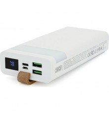 Батарея универсальная XO 20000mAh, PD/20W, QC/22.5W, Flashlight, Micro-USB, Type-C, USB-A*2, white (XO-PR129W / 29304)