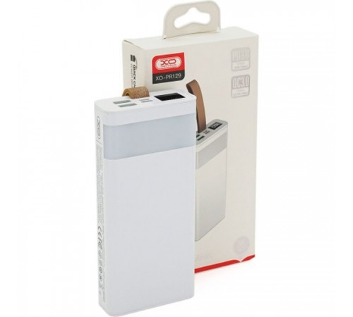 Батарея универсальная XO 20000mAh, PD/20W, QC/22.5W, Flashlight, Micro-USB, Type-C, USB-A*2, white (XO-PR129W / 29304) Батарея универсальная XO 20000mAh, PD/20W, QC/22.5W, Flashlight, Micro-USB, Type-C, USB-A*2, white (XO-PR129W / 29304)