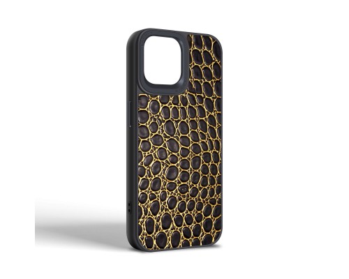 Чехол для мобильного телефона Harder Crocosaur Apple iPhone 15 Black (ARM76695) Чехол для мобильного телефона Harder Crocosaur Apple iPhone 15 Black (ARM76695)