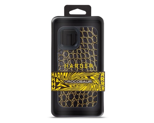 Чехол для мобильного телефона Harder Crocosaur Apple iPhone 15 Black (ARM76695) Чехол для мобильного телефона Harder Crocosaur Apple iPhone 15 Black (ARM76695)