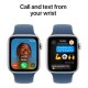 Смарт-годинник Apple Watch SE 2024 GPS 40mm Silver Aluminium Case with Denim Sport Band - S/M (MXEC3QH/A)