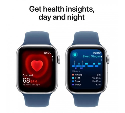Смарт-годинник Apple Watch SE 2024 GPS 40mm Silver Aluminium Case with Denim Sport Band - S/M (MXEC3QH/A) Смарт-годинник Apple Watch SE 2024 GPS 40mm Silver Aluminium Case with Denim Sport Band - S/M (MXEC3QH/A)