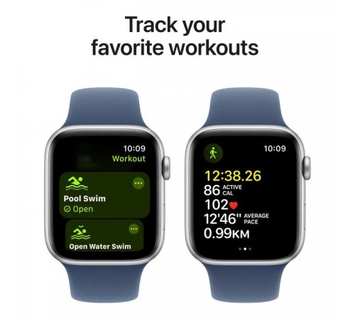 Смарт-годинник Apple Watch SE 2024 GPS 40mm Silver Aluminium Case with Denim Sport Band - S/M (MXEC3QH/A) Смарт-годинник Apple Watch SE 2024 GPS 40mm Silver Aluminium Case with Denim Sport Band - S/M (MXEC3QH/A)