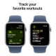 Смарт-годинник Apple Watch SE 2024 GPS 40mm Silver Aluminium Case with Denim Sport Band - S/M (MXEC3QH/A)