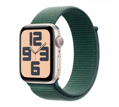 Смарт-годинник Apple Watch SE 2024 GPS 40mm Starlight Aluminium Case with Lake Green Sport Loop (MXEH3QH/A) Смарт-годинник Apple Watch SE 2024 GPS 40mm Starlight Aluminium Case with Lake Green Sport Loop (MXEH3QH/A)