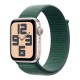 Смарт-годинник Apple Watch SE 2024 GPS 40mm Starlight Aluminium Case with Lake Green Sport Loop (MXEH3QH/A)