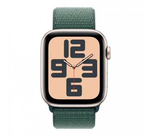 Смарт-годинник Apple Watch SE 2024 GPS 40mm Starlight Aluminium Case with Lake Green Sport Loop (MXEH3QH/A) Смарт-годинник Apple Watch SE 2024 GPS 40mm Starlight Aluminium Case with Lake Green Sport Loop (MXEH3QH/A)