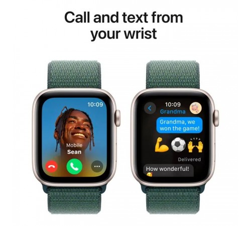 Смарт-годинник Apple Watch SE 2024 GPS 40mm Starlight Aluminium Case with Lake Green Sport Loop (MXEH3QH/A) Смарт-годинник Apple Watch SE 2024 GPS 40mm Starlight Aluminium Case with Lake Green Sport Loop (MXEH3QH/A)