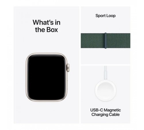Смарт-годинник Apple Watch SE 2024 GPS 40mm Starlight Aluminium Case with Lake Green Sport Loop (MXEH3QH/A) Смарт-годинник Apple Watch SE 2024 GPS 40mm Starlight Aluminium Case with Lake Green Sport Loop (MXEH3QH/A)