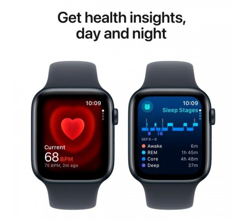 Смарт-годинник Apple Watch SE 2024 GPS 44mm Midnight Aluminium Case with Midnight Sport Band - M/L (MXEK3QH/A) Смарт-годинник Apple Watch SE 2024 GPS 44mm Midnight Aluminium Case with Midnight Sport Band - M/L (MXEK3QH/A)