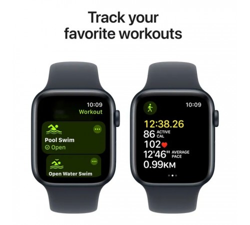 Смарт-годинник Apple Watch SE 2024 GPS 44mm Midnight Aluminium Case with Midnight Sport Band - M/L (MXEK3QH/A) Смарт-годинник Apple Watch SE 2024 GPS 44mm Midnight Aluminium Case with Midnight Sport Band - M/L (MXEK3QH/A)