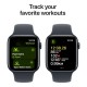 Смарт-годинник Apple Watch SE 2024 GPS 44mm Midnight Aluminium Case with Midnight Sport Band - M/L (MXEK3QH/A)