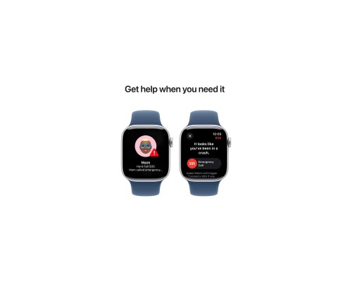 Смарт-годинник Apple Watch Series 10 GPS 42mm Silver Aluminium Case with Denim Sport Band - M/L (MWWC3QH/A) Смарт-годинник Apple Watch Series 10 GPS 42mm Silver Aluminium Case with Denim Sport Band - M/L (MWWC3QH/A)
