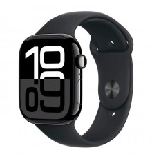 Смарт-годинник Apple Watch Series 10 GPS 46mm Jet Black Aluminium Case with Black Sport Band - M/L (MWWQ3QH/A)
