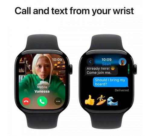 Смарт-годинник Apple Watch Series 10 GPS 46mm Jet Black Aluminium Case with Black Sport Band - M/L (MWWQ3QH/A) Смарт-годинник Apple Watch Series 10 GPS 46mm Jet Black Aluminium Case with Black Sport Band - M/L (MWWQ3QH/A)