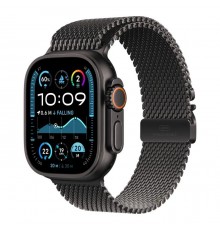 Смарт-годинник Apple Watch Ultra 2 2024 GPS + Cellular 49mm Black Titanium Case with Black Titanium Milanese Loop - L (MX5V3UL/A)