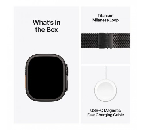 Смарт-годинник Apple Watch Ultra 2 2024 GPS + Cellular 49mm Black Titanium Case with Black Titanium Milanese Loop - L (MX5V3UL/A) Смарт-годинник Apple Watch Ultra 2 2024 GPS + Cellular 49mm Black Titanium Case with Black Titanium Milanese Loop - L (MX5V3UL/A)