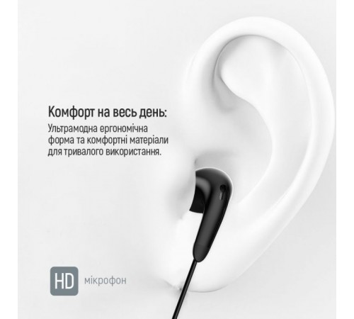 Наушники ColorWay 3.5 mm Wired Earphone Sound Wave Black (CW-WD04BK) Наушники ColorWay 3.5 mm Wired Earphone Sound Wave Black (CW-WD04BK)