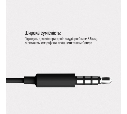 Наушники ColorWay 3.5 mm Wired Earphone Sound Wave Black (CW-WD04BK) Наушники ColorWay 3.5 mm Wired Earphone Sound Wave Black (CW-WD04BK)