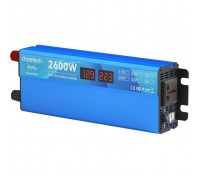 Автомобільний інвертор Choetech 12/220V 1300Вт, чиста синусоїда (CJ2600Q-V2)