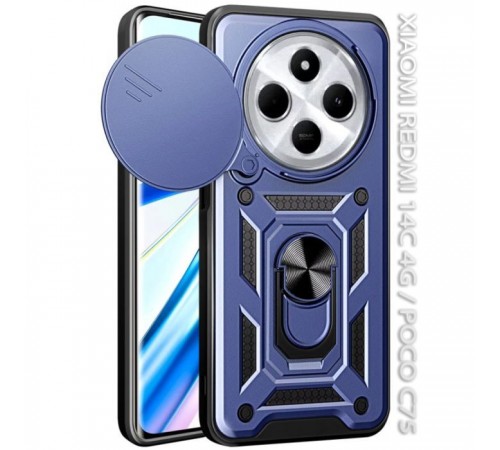 Чохол до мобільного телефона BeCover Military BeCover Xiaomi Redmi 14C 4G / Poco C75 Blue (712490) Чохол до мобільного телефона BeCover Military BeCover Xiaomi Redmi 14C 4G / Poco C75 Blue (712490)