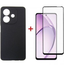 Чохол до мобільного телефона Dengos Oppo A3X Carbon + glass (Black) (DG-KM-123)
