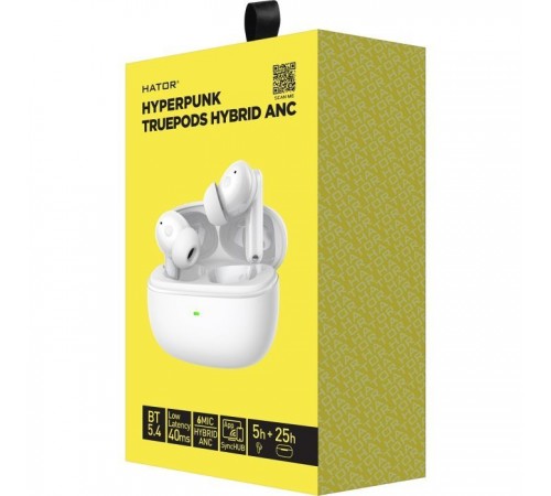 Наушники Hator Truepods Hybrid ANC White (HTA432) Наушники Hator Truepods Hybrid ANC White (HTA432)
