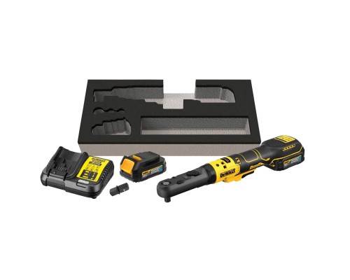 Гайковерт DeWALT угловой, XR Li-Ion PowerStack 18 GFN, 1.7Ah, 102 Нм (DCF510E2G)