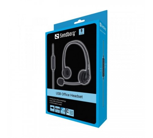 Навушники Sandberg Office USB Black (126-12) Навушники Sandberg Office USB Black (126-12)