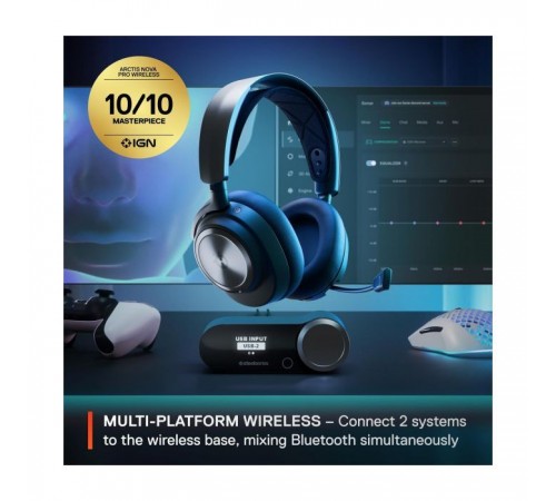 Наушники SteelSeries Arctis Nova Pro Wireless P PS/PC/SW/MAC/MOB Black (61522) Наушники SteelSeries Arctis Nova Pro Wireless P PS/PC/SW/MAC/MOB Black (61522)