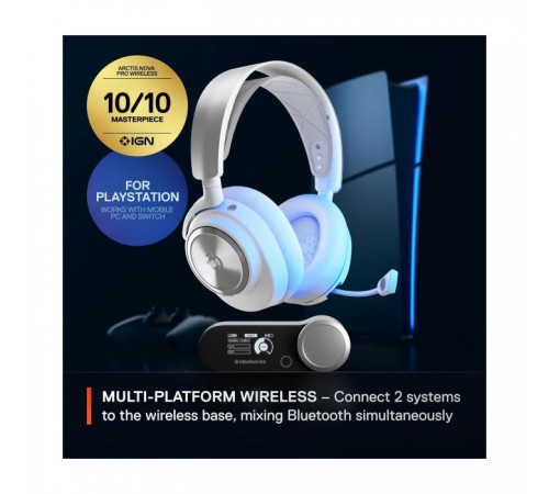 Наушники SteelSeries Arctis Nova Pro Wireless P PS/PC/SW/MAC/MOB White (61526) Наушники SteelSeries Arctis Nova Pro Wireless P PS/PC/SW/MAC/MOB White (61526)