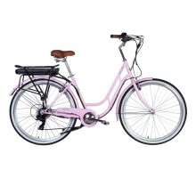 Электровелосипед Dorozhnik 28" eRETRO Vbr рама-19" 36B 12.5А*ч 500Вт светло-розовый 2025 (ELB-D-28-071)