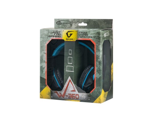 Навушники Gemix W-360 black-blue Навушники Gemix W-360 black-blue