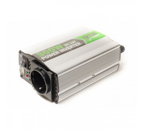 Автомобільний інвертор 12V/220V 300W, USB 5V 1A, HYM300-122 PowerPlant (KD00MS0001) Автомобільний інвертор 12V/220V 300W, USB 5V 1A, HYM300-122 PowerPlant (KD00MS0001)