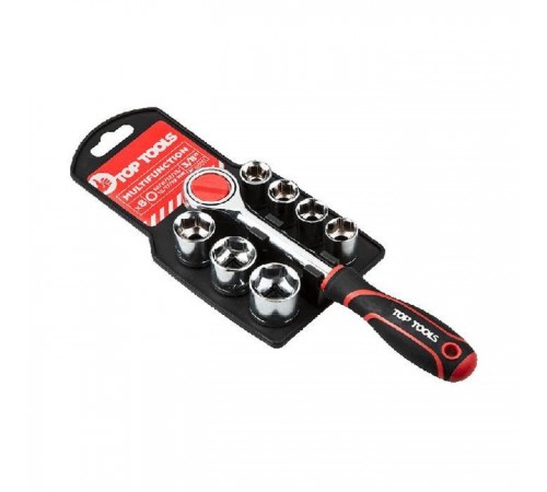 Набір інструментів Top Tools змінних головок торцевих 38D142, 3/8", 8 шт. (38D142) Набір інструментів Top Tools змінних головок торцевих 38D142, 3/8", 8 шт. (38D142)